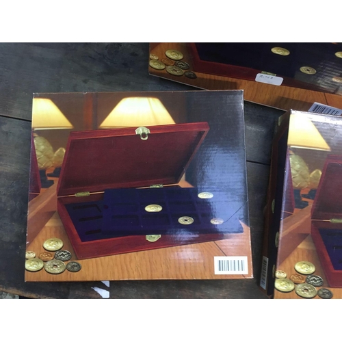 10 - 3 COIN CASES FOR 24 COINS EACH, NEW IN BOX
