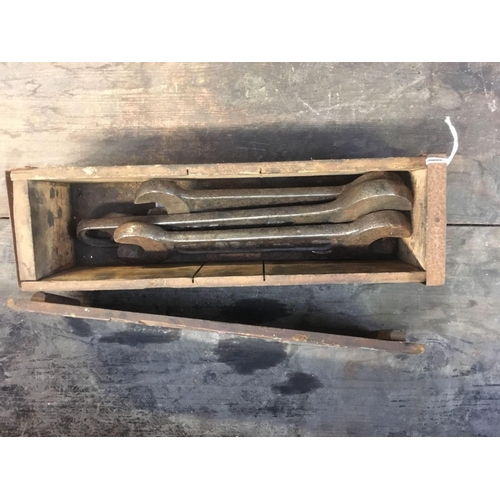 11 - SET OF BSA SPANNERS IN ORIGINAL BOX