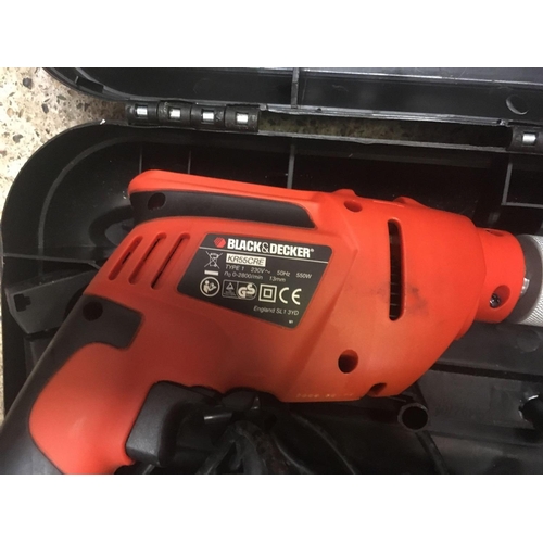 15 - CASED BLACK & DECKER POWER DRILL