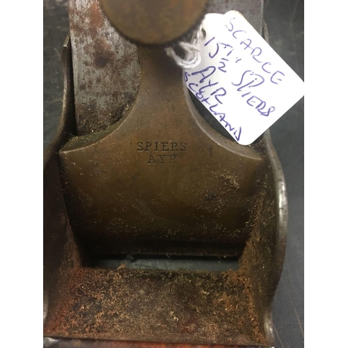 24 - VINTAGE SCARCE 15½'' SPEARS OF AYR OF SCOTLAND WOOD PLANE