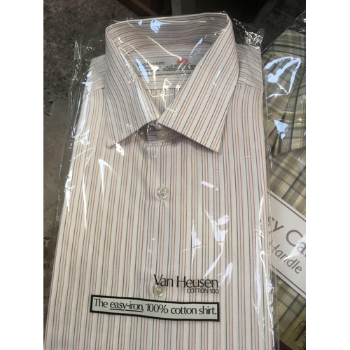 38 - MEN'S SHIRTS, MEDIUM SIZE, NEW IN PACKETS