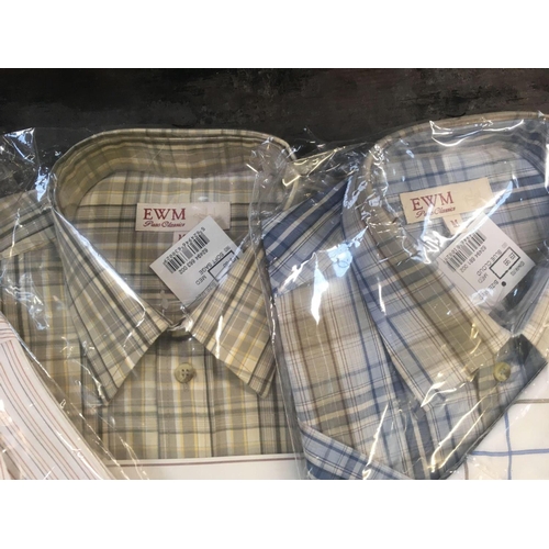38 - MEN'S SHIRTS, MEDIUM SIZE, NEW IN PACKETS