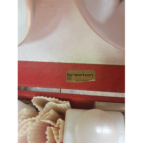 47 - A BREXTON PICNIC SET IN RED CARRY CASE