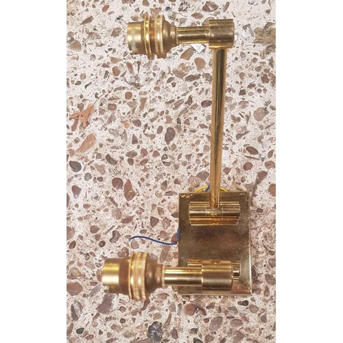 57 - CARTON OF NEW ELECTRIC BRASS WALL LAMPS