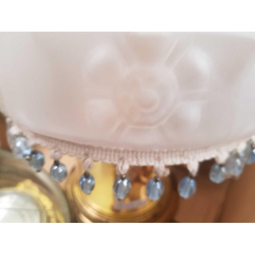 59 - 2 GLASS CEILING LIGHT SHADES