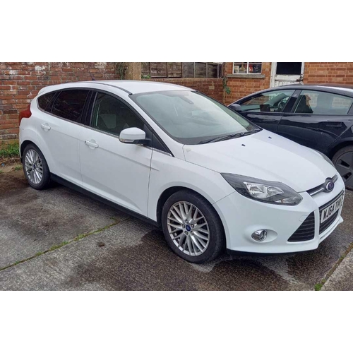 1 - FORD FOCUS ZETEC 105, 1.6 C, PETROL, 5 DOOR HATCHBACK, WJ64 TVW, REGISTRATION 2014, COLOUR WHITE, MI... 