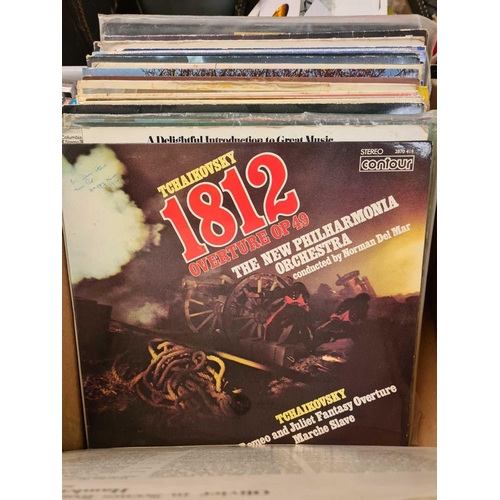 115 - CARTON WITH VARIOUS LP RECORDS