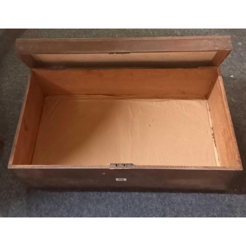 278 - WOODEN STORAGE BOX