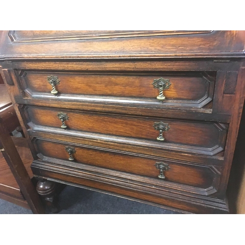 379 - OAK BUREAU CHEST