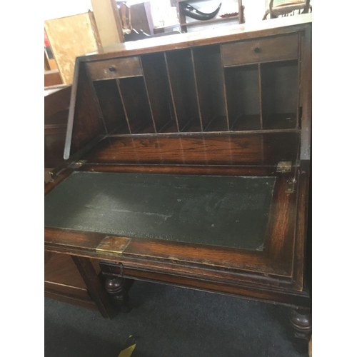 379 - OAK BUREAU CHEST