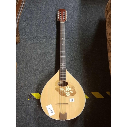 412 - OZARK IRISH BOUZOUKI WITH NEW SET OF STRINGS