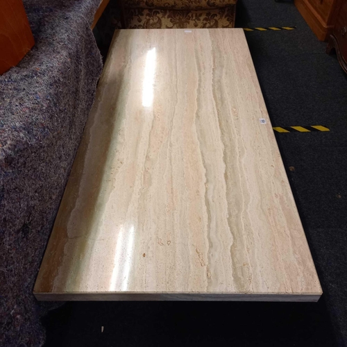 414 - MARBLE COFFEE TABLE 5ft X 2ft 4''