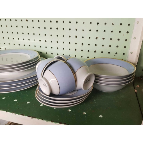 436 - SHELF OF DOULTON PART DINNERWARE