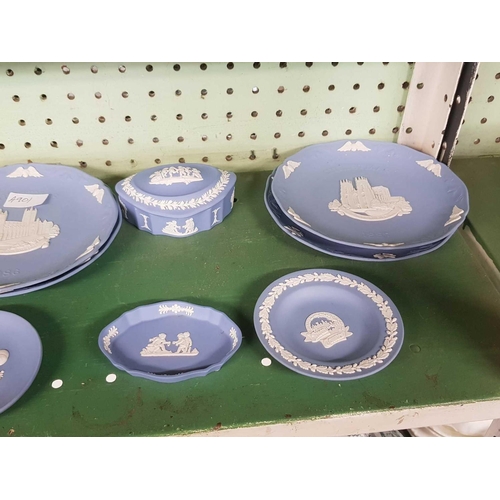 445 - SHELF OF WEDGWOOD PIECES