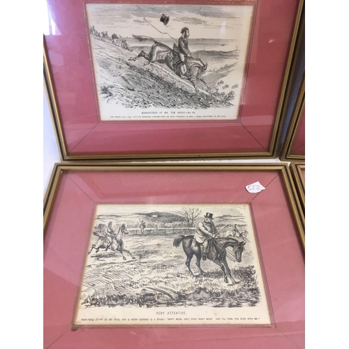 552 - SET OF 4 ANTIQUE EQUESTRIAN PRINTS