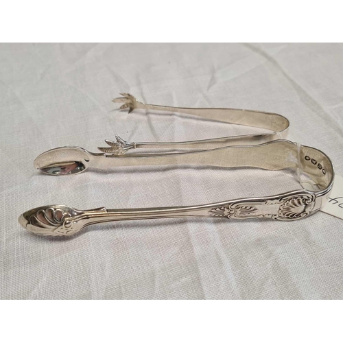 648 - 2 SMALL PAIRS OF SUGAR TONGS, 86g