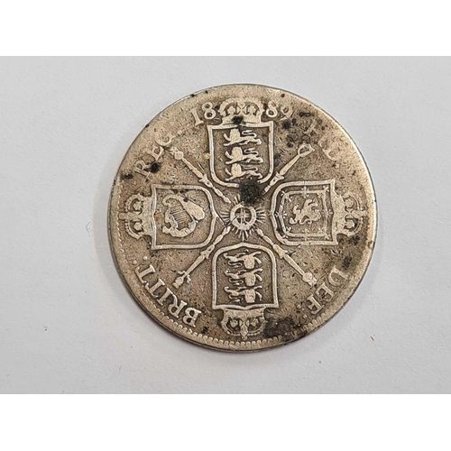 693 - A VICTORIAN SILVER FLORIN 1889