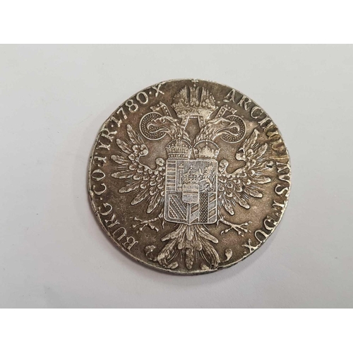 694 - A MARIA THERESA COIN DATED 1780