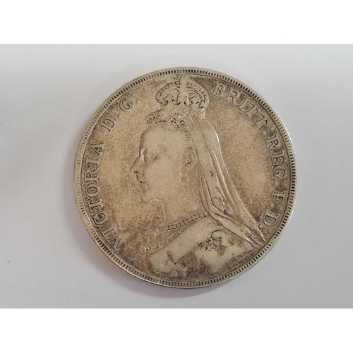 703 - A VICTORIAN SILVER CROWN 1890