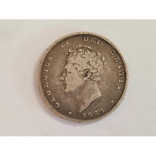 707 - A GEORGIAN SILVER SHILLING 1826