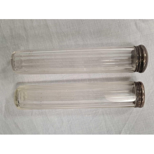 733 - 2 X SILVER TOP BOTTLES