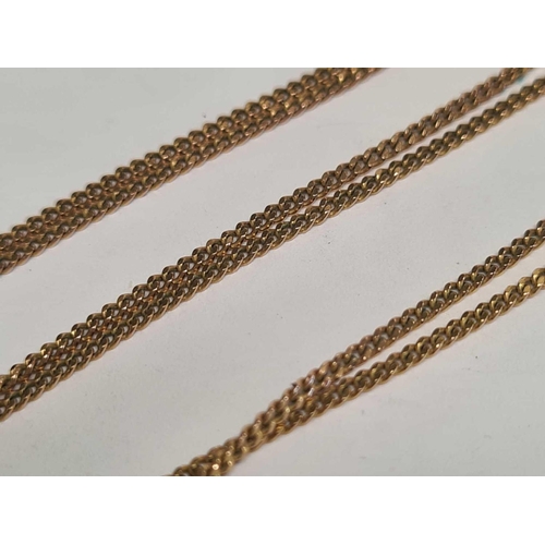 749 - A FINE 9ct GOLD NECK CHAIN 18'' LONG