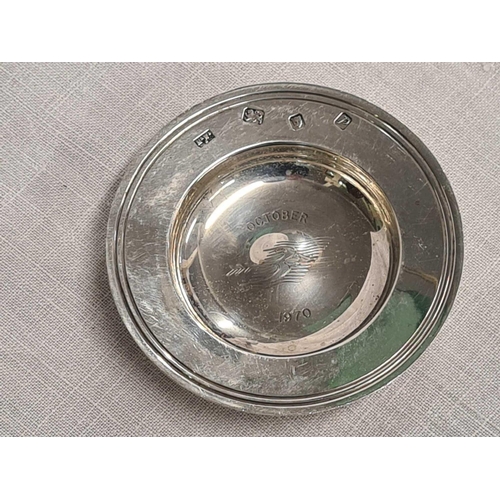 760 - A SILVER PIN DISH, LONDON 1971