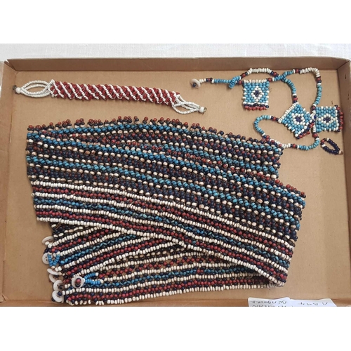 782 - QTY OF ITEMS OF AFRICAN BEAD WORK