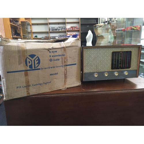 859 - PERIOD PYE 9 WAVE BAND RADIO IN ORIGINAL BOX