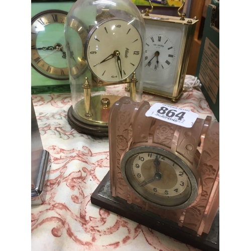 864 - 5 CLOCKS FOR SPARES OR REPAIR