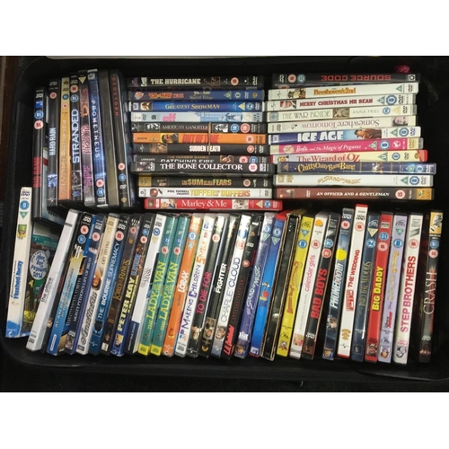 867 - 2 CARTONS & A SUITCASE OF VARIOUS DVD'S