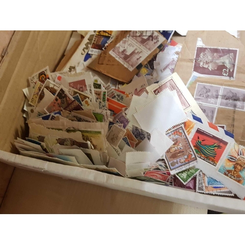 909 - CARTON OF STAMPS & ALBUMS ETC