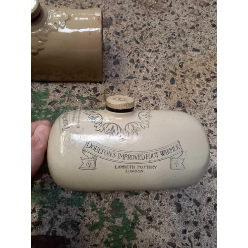 70 - CARTON OF 4 UNUSUAL STONE HOT WATER BOTTLES