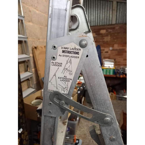 68 - ALUMINIUM 3 WAY LADDER