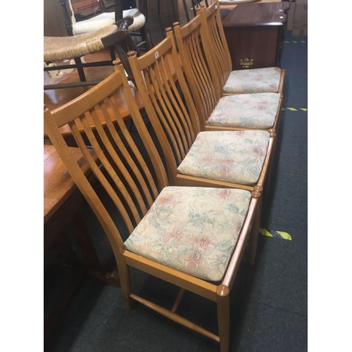 201 - A SET OF 4 ERCOL WINDSOR UPHOLSTERED DINING CHAIRS IN SUPERB CONDITION