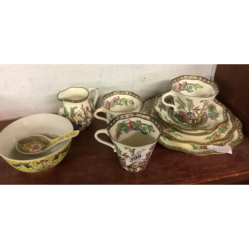 399 - QTY OF COALPORT, BONE CHINA ETC