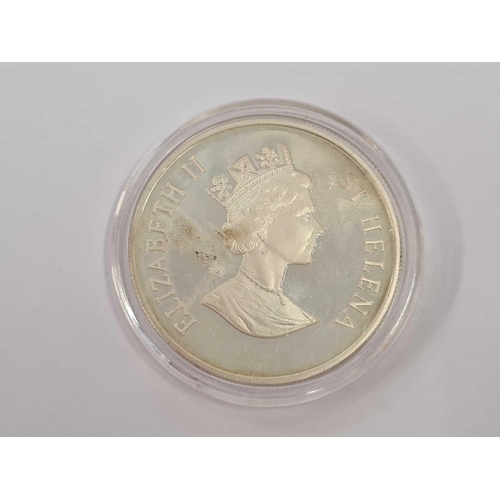 593 - PROOF SILVER CROWN 1995, ST HELENA