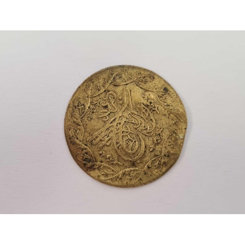 597 - AN EGYPTIAN YR78 BELIEVED TO BE GOLD COIN