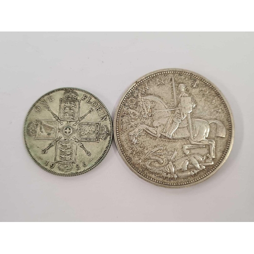 607 - 1926 FLORIN & 1935 CROWN