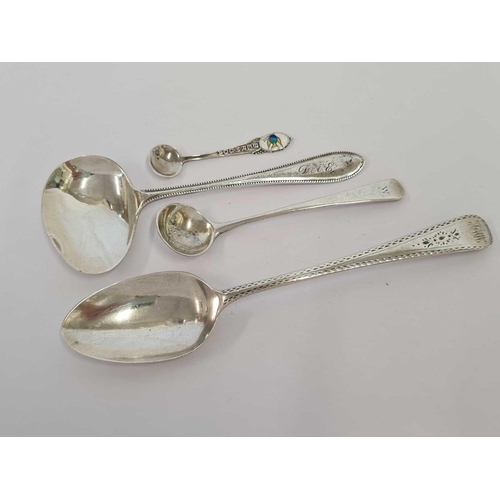 630 - 4 VARIOUS SILVER SPOONS, 54g