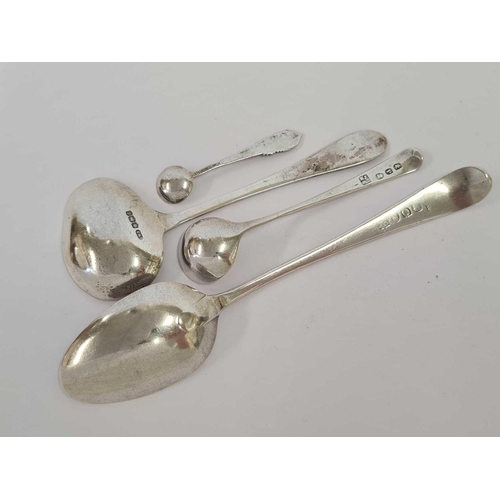 630 - 4 VARIOUS SILVER SPOONS, 54g