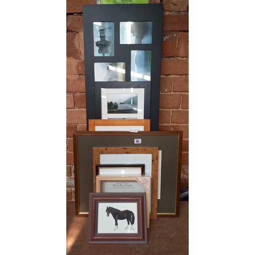 65 - VARIOUS PRINTS FRAMED & PHOTO'S