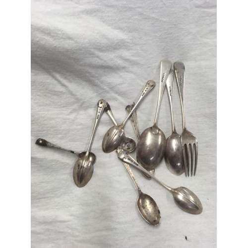 655 - QTY OF SILVER TEA/COFFEE SPOONS, 158G