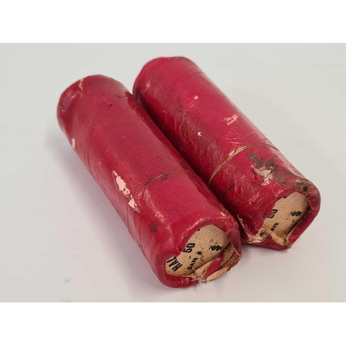 669 - TWO RED TUBES OF 1/2 PENNIES