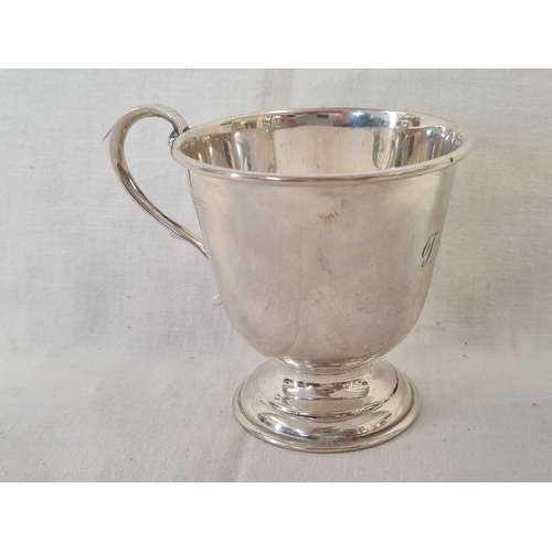 671 - SILVER CHRISTENING MUG, 74g