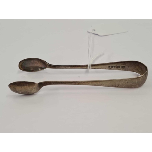 682 - PAIR OF SILVER SUGAR TONGS