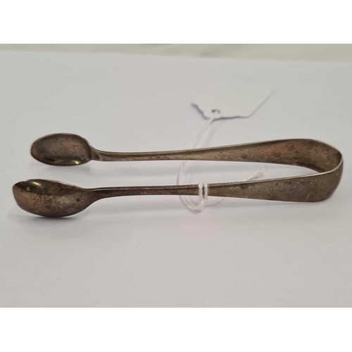 682 - PAIR OF SILVER SUGAR TONGS