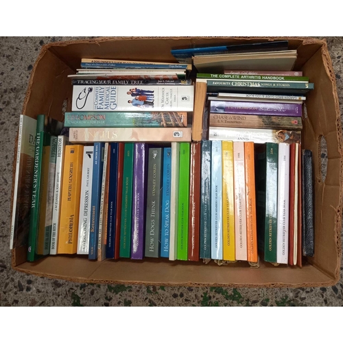 72 - 3 CARTONS OF MISC HARDBACK & SOFT BACK BOOKS