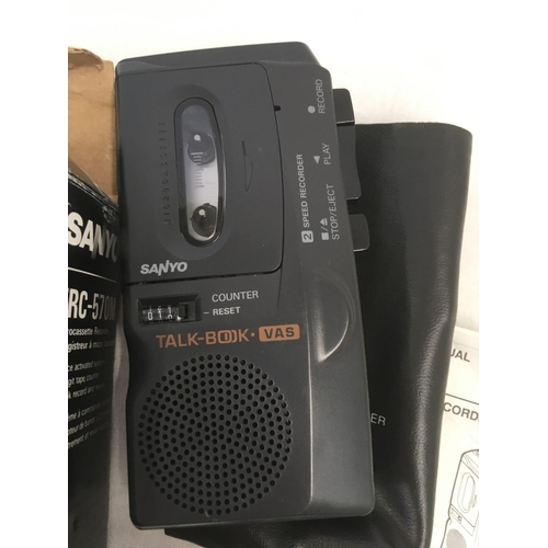 763 - SANYO MICRO CASSETTE RECORDER