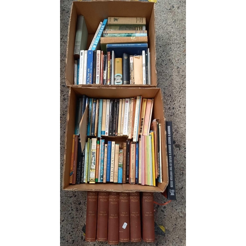 77 - 4 CARTONS OF MIXED HARDBACK & SOFT BACK BOOKS & ORDNANCE SURVEY MAPS